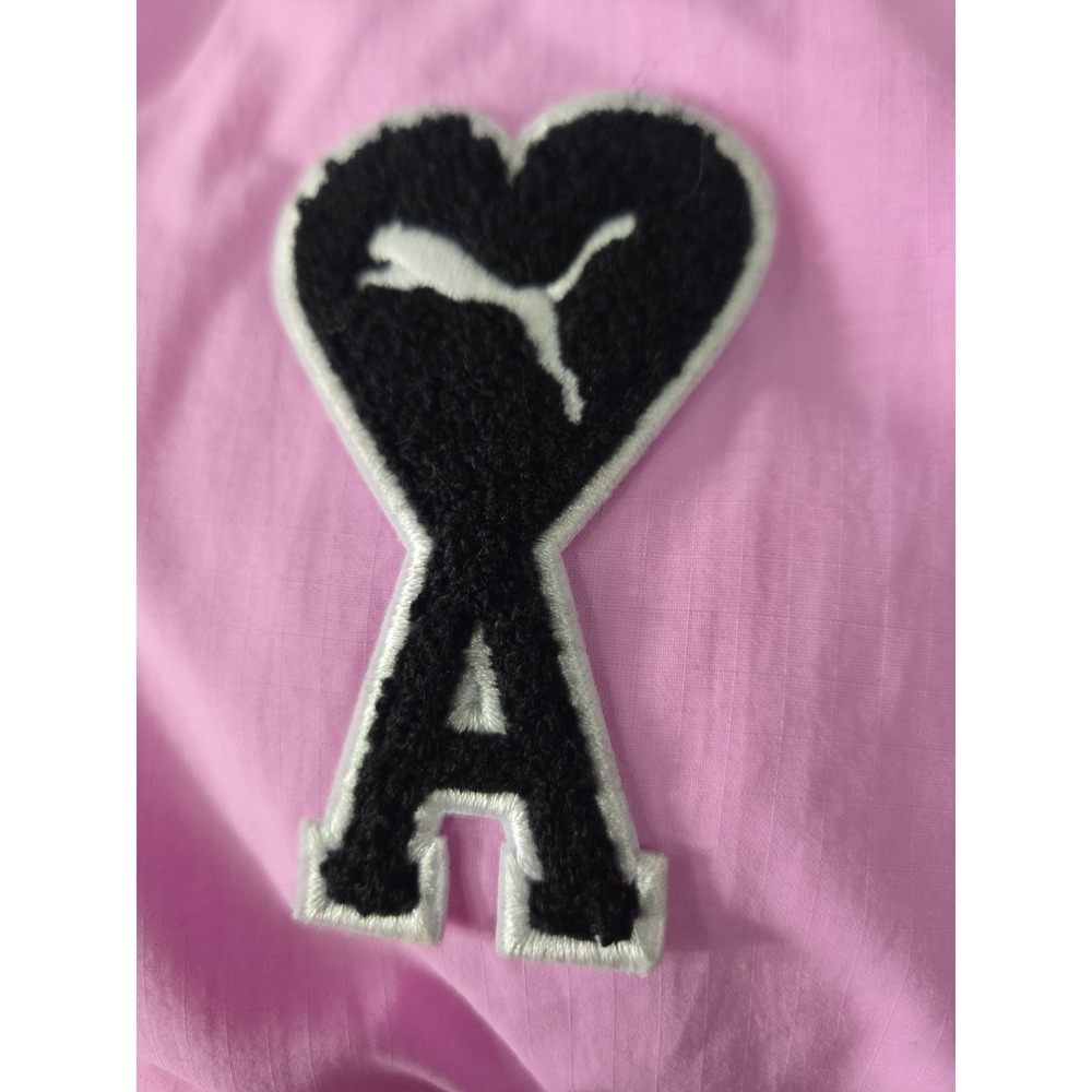 Puma Ami Puffer Jacket Hoodie Large PInk Zip Winter Ski Outdoors Size Small - Picture 3 of 11